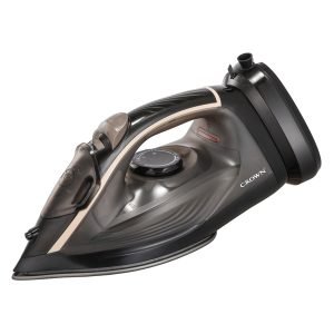 CROWN CSI22CNC 2200W Cordless Steam Iron, Ceramic Plate, Vertical-steam, Anti-drip, Black