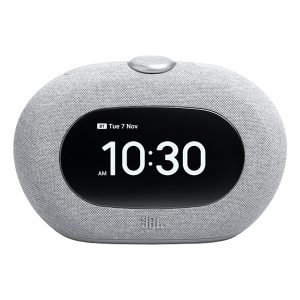 JBL Horizon 3-GY Alarm Clock, Dual Alarm, Portable, DAB+, DAB, Bluetooth, FM Radio, Digital Display, Sleep Timer, Grey, H20.9xW13.7xD8.3 cm