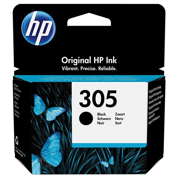 HP 305 Black Ink Cartridge 1 hp 305 black ink cartridge