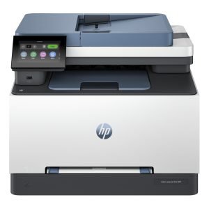 HP LaserJet Pro MFP 3302FDW Laser Printer, Colour, Wireless, Duplex, ADF, Fax, Printer/Scanner/Copier, White/Blue, H45.5xW42.8xD47.2 cm, Free 3 Year Warranty Upon Registration, 499Q8F