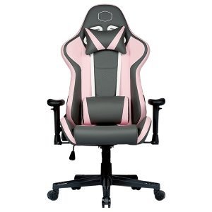 COOLERMASTER Caliber R1S Gaming Chair, PU Leather, Grey/Pink