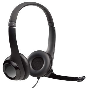 LOGITECH H390 On-Ear USB Headphones, Black