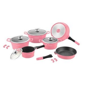 ROYALTYLINE ES1014M-PK 6pc Set Cast Aluminum Cookware