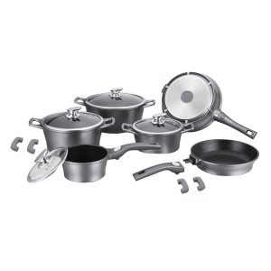 ROYALTYLINE ES2014M-SV 6pc Set Cast Aluminum Cookware