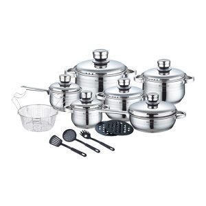 ROYALTYLINE 1802 6pc Set Stainless-Steel Cookware