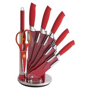 ROYALTYLINE RED8W 7pc Set Stainless-Steel Kitchen knife
