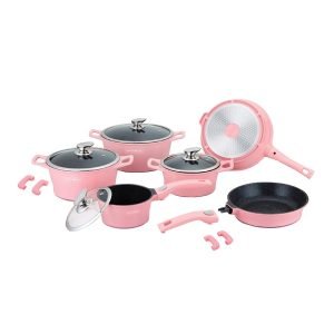 ROYALTYLINE ES2014M-PK 6pc Set Cast Aluminum Cookware