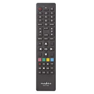 NEDIS TVRC1010BK Universal TV Remote Control, Compatible with popular brands