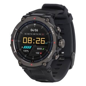 GARETTELECTRONICS GRS Pro Smartwatch, Black