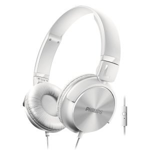 PHILIPS SHL3065WT DJ-Style On-Ear Jack Headphones, White
