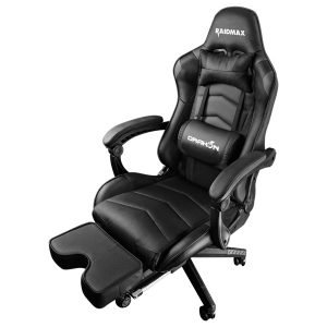 RAIDMAX Drakon DK709 Gaming Chair, PU Leather, Black