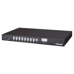INTELLINET 156127 8-Port KVM Switch, Remote Power Manager, Black