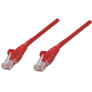 INTELLINET 342148 RJ45 Cat6 UTP Patch-Lead 1.0m, Male to Male, Red