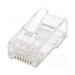 INTELLINET 502344 RJ45 Cat6 Plug, Male, Stranded, Transparent
