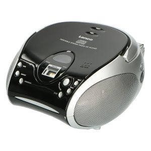 LENCO SCD-24-SV/BK Digital Radio, Silver/Black