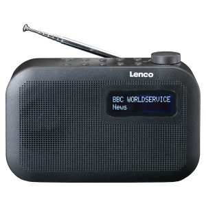 LENCO PDR-016BK Digital Radio, Black