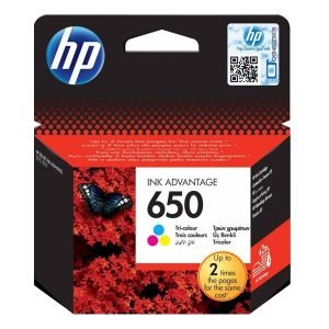 HP 650 Tri-Colour Ink Cartridge