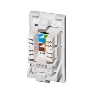FUSION 170144 Cat6 Module Port, Single, White