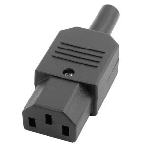 FLEXICON FLE21.3210 IEC Power Connector, Female, IEC socket C13 6A 250V AC, Black