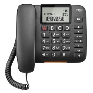 GIGASET DL380 Landline Phone, Black