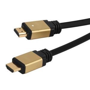 GBC 14285263/U HDMI Video Cable 3.0m, Male to Male, 8K @ 60Hz, Shielded, Black/Gold