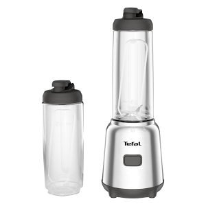 TEFAL BL15FD30 Nutri 600ml Smoothie Maker, 300W, Dishwasher-safe, Personal Blender with x2 Bottles, Grey