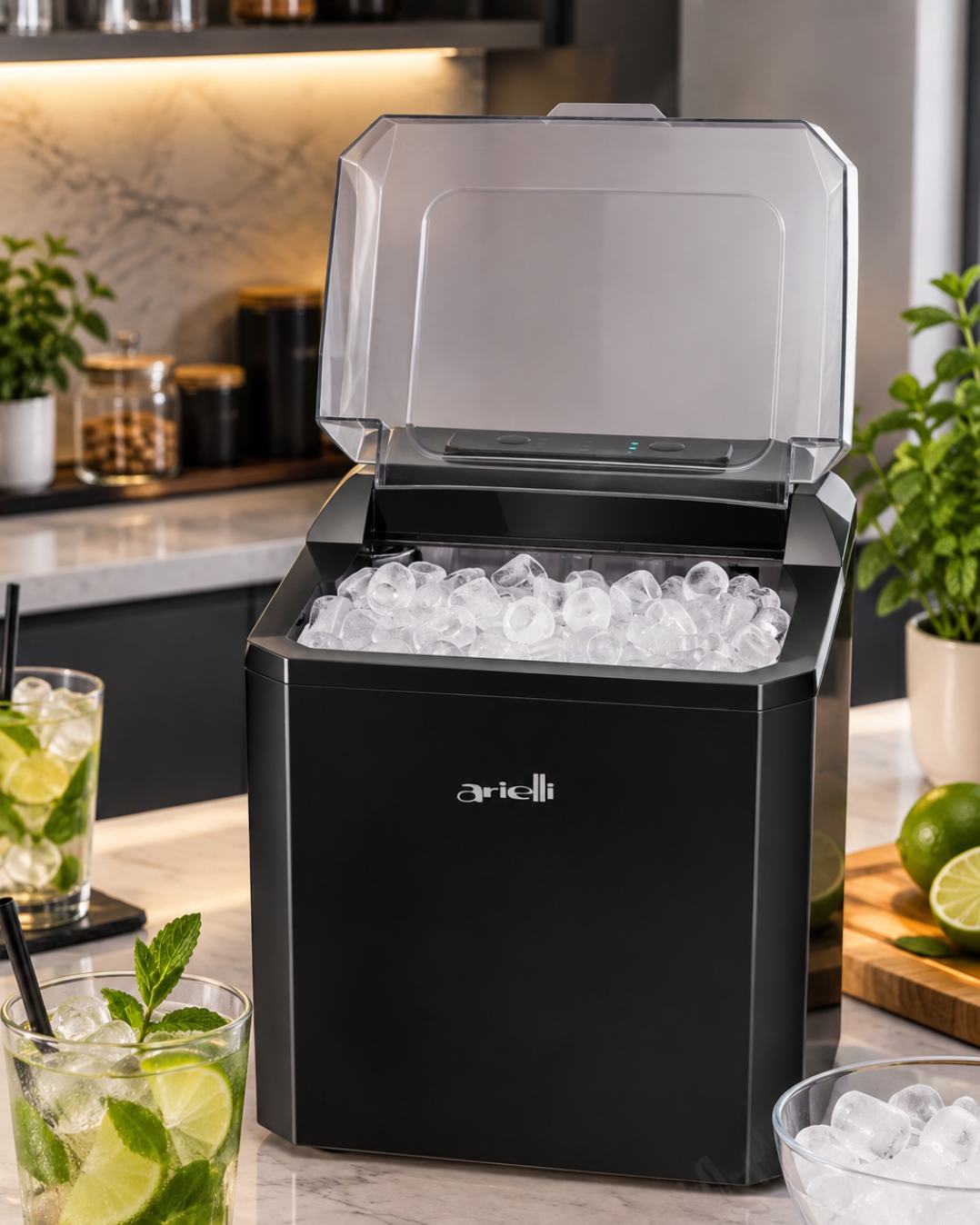 ARIELLI AIM-12D15BL 10Kg/24Hr 98W Ice-Cube Maker 11 arielli aim-12d15bl 10kg/24hr 98w ice-cube maker