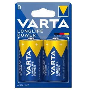 VARTA Longlife D Alkaline Battery, 2 Pack