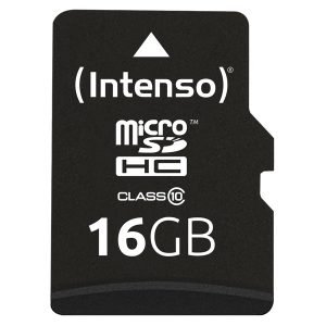 INTENSO 3413470 MicroSDHC 16GB Memory Card, Class 10