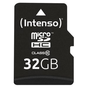 INTENSO 3413480 MicroSDHC 32GB Memory Card, Class 10