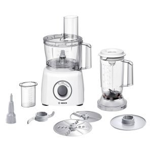 BOSCH MCM3200W MultiTalent 3 800W Kitchen Machine, 2.3Ltr, Chopping/Slicing/Dough Attachments, 2*Speed, White