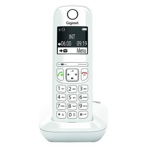 GIGASET AS690-WH Cordless Phone, with Handsfree, White