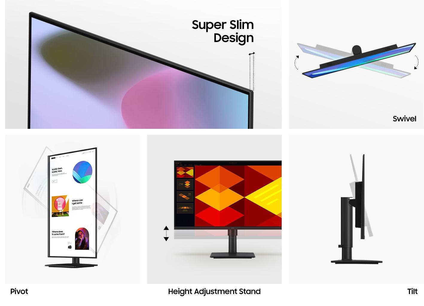 samsung essential s4 s40gd 24'' full hd ips-panel office monitor