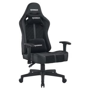 RAIDMAX Drakon DK608 Gaming Chair, PU Leather/Fabric, Black