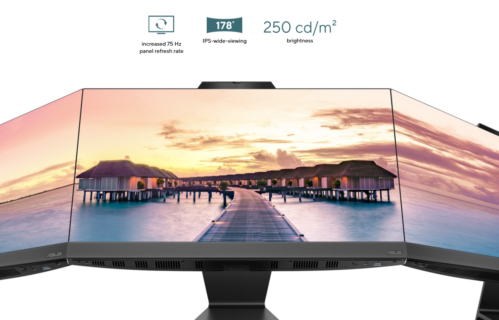 asus m3402wfat-mt53c0x 23.8'' ryzen-5 7520u aio pc
