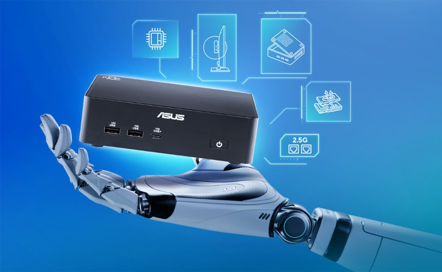 asus nuc 16 pro grand canyon slim intel core ultra 5-325 pc