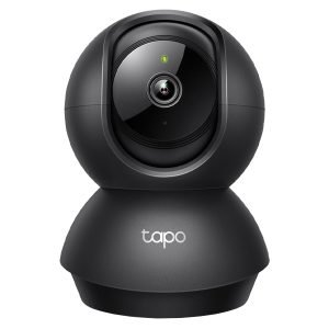TPLINK Tapo C211 Motorized IP Camera, Indoor, Wi-Fi, UHD, 3MP, Pan & Tilt Home, Motion Detection, Black