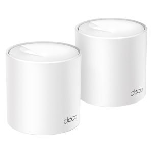 TPLINK DECO X10 (2 Pack) Mesh Router, AX1500, Wi-Fi 6 System, Gigabit, White