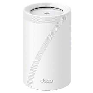 TPLINK DECO BE65 (1-pack) Mesh Router, BE9300, Tri-Band, WiFi 7, 2.5Gbps Wired Connections, White