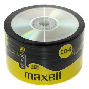 MAXELL MA-CD-1025 CD-R, 700MB, 52x, Pack of 50