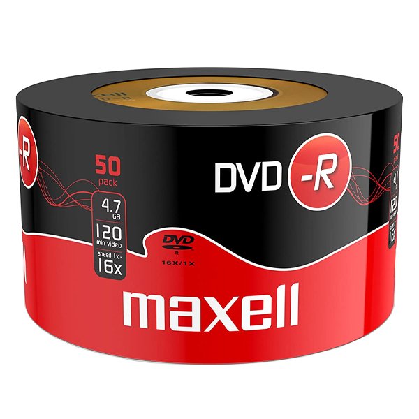 MAXELL DVD-R, Pack of 50 1 maxell dvd-r, pack of 50