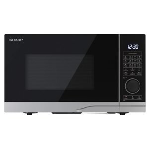 SHARP YC-PC284AE-S 28Ltr Microwave Oven, 900W, Grill, Convection oven function, Digital control, 1250W Grill, 2300W Convection, LED display, LED internal lighting, Black/Silver, H30.0xW53.9xD48.5 cm