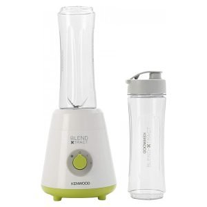 KENWOOD SMP060WG 600ml Smoothie Maker, 300W, 2*Speed & Pulse, Stainless Steel, White/Green