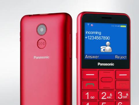 panasonic kx-tu155excn standard senior mobile phone, 2g