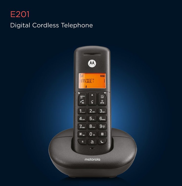 motorola e201 cordless phone