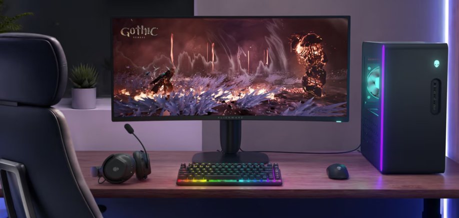 dell aw3426dwm 34'' wqhd va-panel gaming monitor