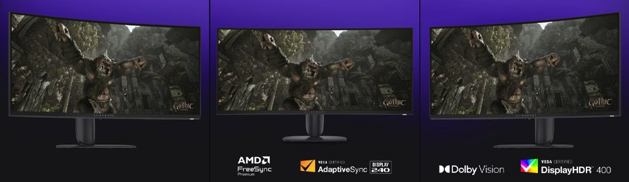 dell aw3426dwm 34'' wqhd va-panel gaming monitor