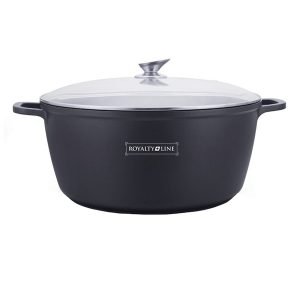 ROYALTYLINE BS40ML 40cm Casserole Pot Cast Aluminum Cookware