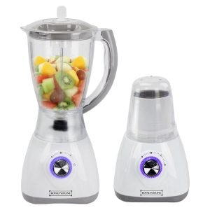 ROYALTYLINE SM-400P.2L-GY 500W Jug Blender, 1.5Ltr, 4-Speed+Pulse, Grey, 3 Year Warranty