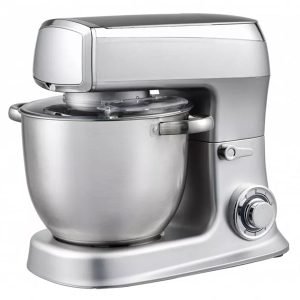 ROYALTYLINE PKM2100-SV 2100W Kitchen Machine, 7.5Ltr, Mixer, Stainless-Steel Bowl, 6*Speed+Pulse, Silver, 3 Year Warranty